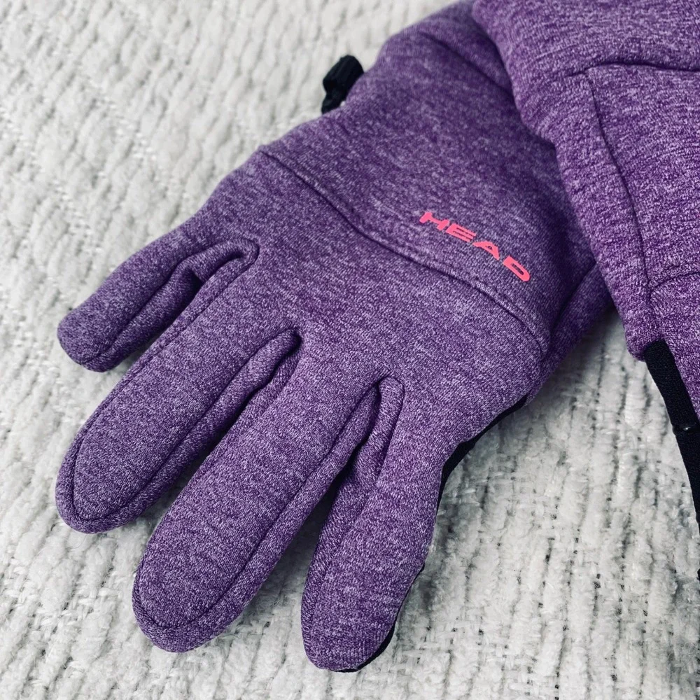 HEAD Performance Gloves Kids S Purple Sensation Touchscreen Grip Fleece Athletic